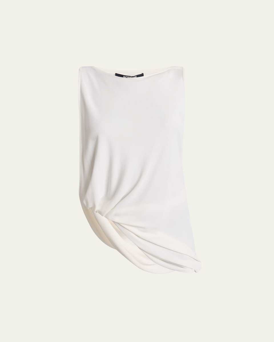 Peplo Cutout Asymmetric Tank Top